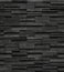 Black bricks slate texture background, slate stone wall texture