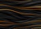 Black bronze curved smooth wavy lines abstract background