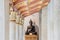 Black Buddha statue placed in the temple