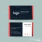 Black business card namecard design