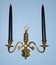 Black candle sconce