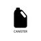 Black canister sign icon. Vector illustration eps 10