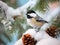 Black capped Chickadee  Made With Generative AI illustration