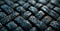 Black carbon texture, panoramic background - AI generated image