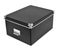 Black cardboard storage box