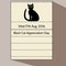 Black Cat Appreciation Day - calendar letter