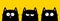 Black cat kitten kitty icon banner set. Cute kawaii cartoon character. Sad, happy surprised emotion. Happy Valentines Day.