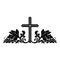 Black catholic crucifix