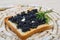 Black caviar toast