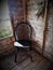 Black Chair In Rural Country Summerhouse, Northumberland UK