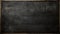 Black Chalkboard Background depicts a black chalkboard, representing a classic writing surface. The horizontal board is empty and