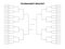 Black championship bracket. Empty tournament infographics template