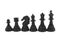 Black chess pieces