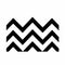 Black Chevron Symbol With Smudges: A Meditative Design Inspired By Ephraim Moses Lilien