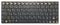 Black chrome modern laptop bluetooth keyboard isolated