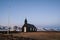 Black church Budakirkja in Snaefellsnes peninsula, Iceland