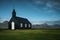 Black church Budakirkja. West Iceland, Snaefellsnes
