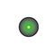 Black circle icon, green light star, active symbol. vector design