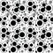 Black circles and dots pattern
