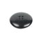 Black clothing button isolated