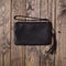 Black clutch bag