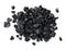 Black Coal Pile Isolated On White Background