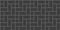 Black cobblestone tile background. Pavement texture. Stone or ceramic brick wall pattern. Kitchen backsplash mosaic