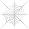 Black cobweb isolated on a white background