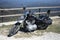 Black color custom travel motorcycle