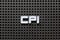 Black color pegboard with white letter in word CPI abbreviation of Consumer Price Index