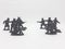 Black Colored Plastic Army Men with Gun Toys for Kids in White  Background 36