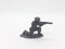 Black Colored Plastic Army Men with Gun Toys for Kids in White Isolated Background 32