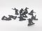 Black Colored Plastic Army Men with Gun Toys for Kids in White Isolated Background 42