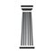 Black column pillar icon