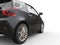 Black Compact Car - Taillight Closeup View