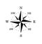 Black compass rose