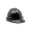 Black Construction helmet, plastic protective hat