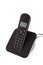 Black cordless phone