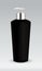 Black cosmetic bottle container