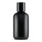 Black cosmetic bottle. Lotion, gel or shampoo jar