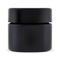 Black cosmetic jar. Cosmetic cream package mockup