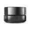 Black Cosmetic Jar. Glass Cream Packaging Mockup