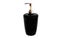 Black cosmetic pump dispenser bottle for shower gel, liquid soap, conditioner