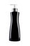 Black cosmetics bottle