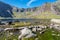 Black cows by lake in Mountains, Llyn Idwal the DevilÃ¢â‚¬â„¢s Kitchen in Snowdonia.