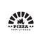 Black crossed pizza peel logo design