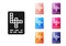 Black Crossword icon isolated on white background. Set icons colorful. Vector