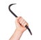 Black crowbar isolated with clipping path