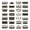 Black crowns of various types in large numbers