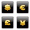 Black Currency Signs